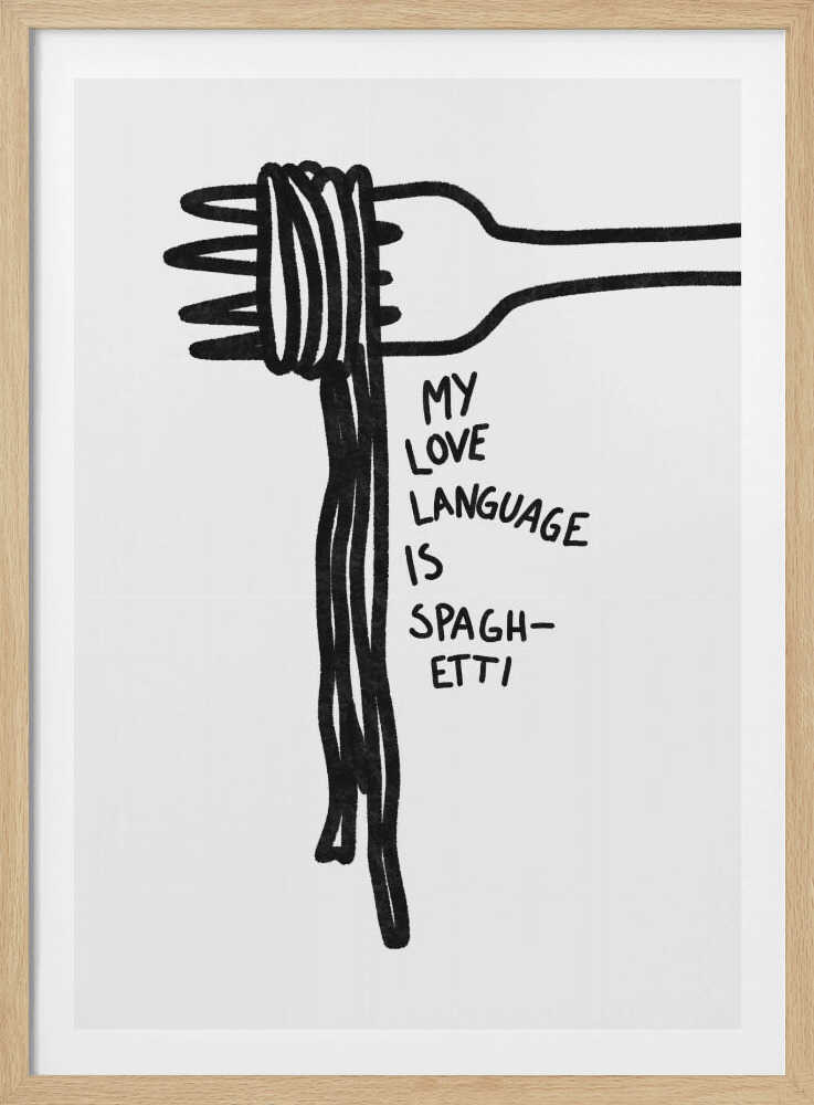 Spaghetti-Liebessprache | Poster