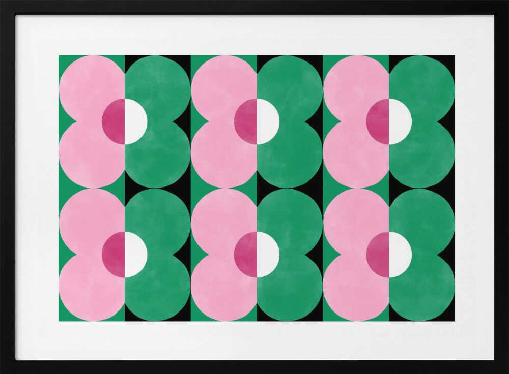 Floral Geometry Shapes | Poster