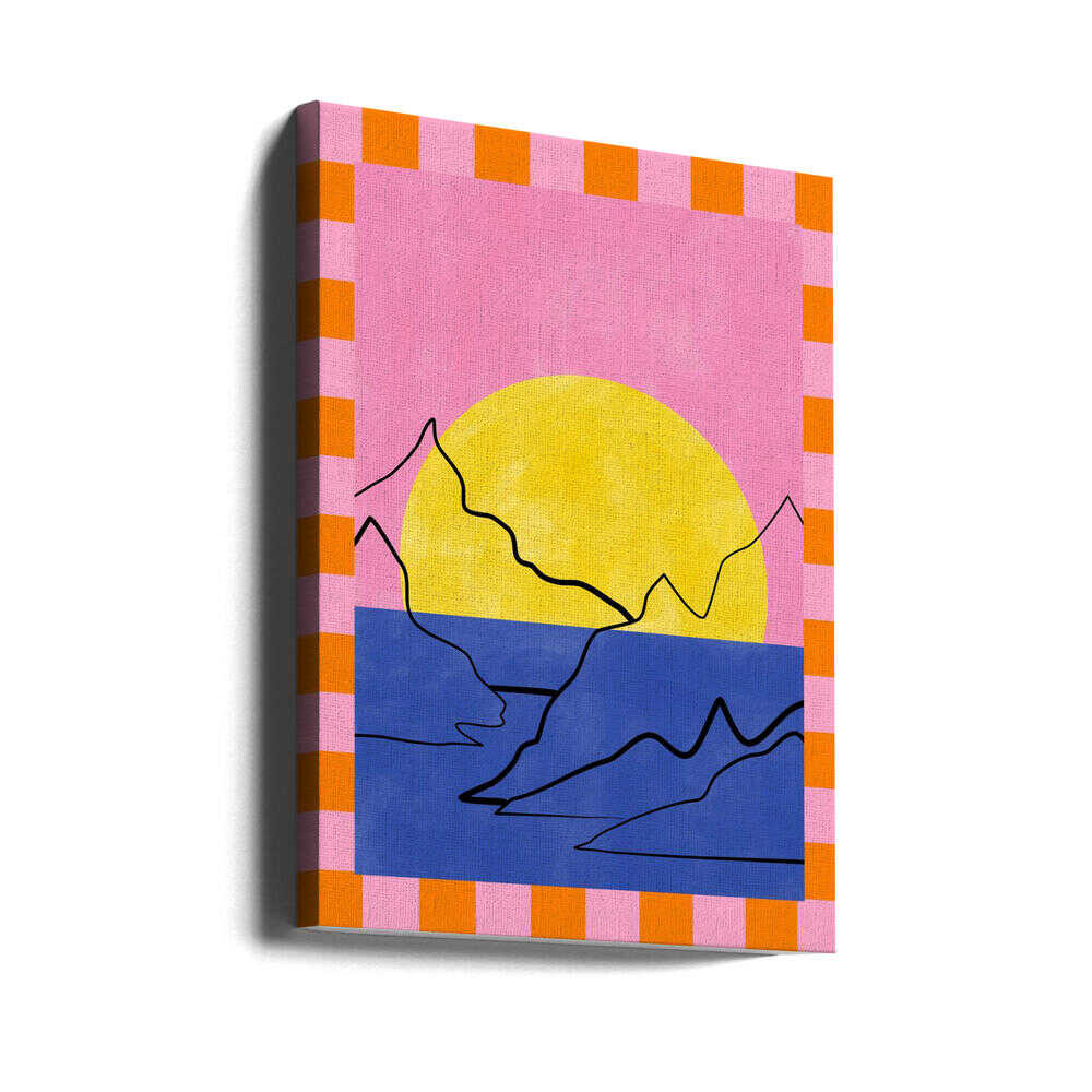 Éclat rétro Horizon | Toile