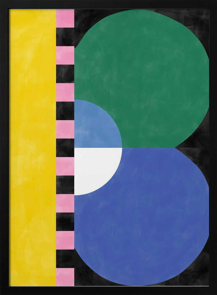 Bunte Geometrieblöcke und -formen | Poster