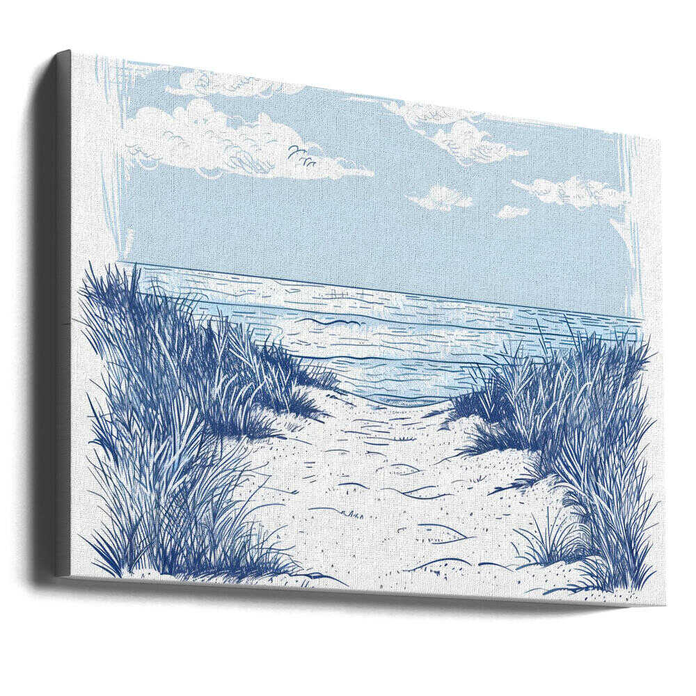 Promenade sur la plage | Toile