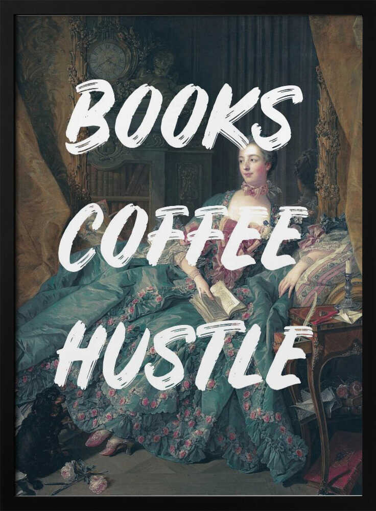 Bookscoffeewhite Ratioiso | Poster