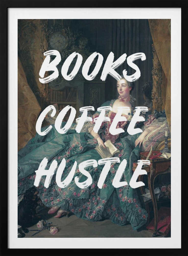Bookscoffeewhite Ratioiso | Poster