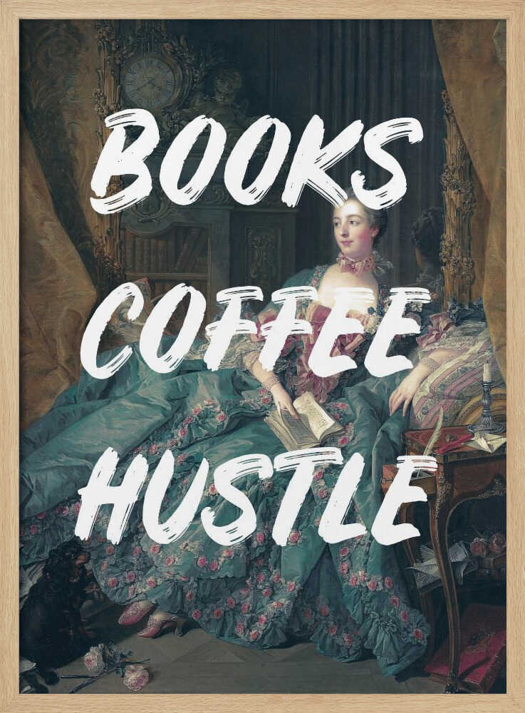 Bookscoffeewhite Ratioiso | Poster