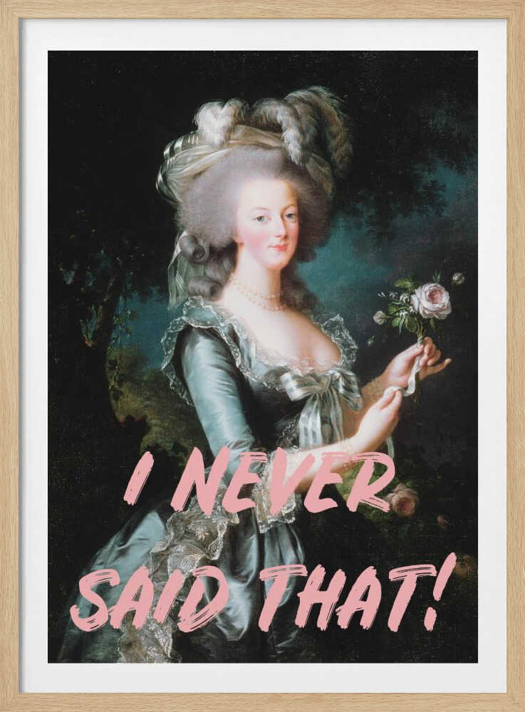 Ich habe nie gesagt, dass das Verhältnis 2x3 ist | Poster