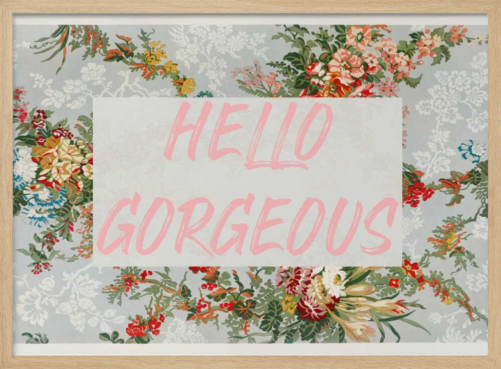 Hellogorgeousbluefloral Format 2x3 | Affiche