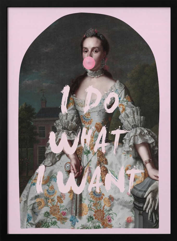 PINK I DO WHAT I WANT MAXIMALIST ART | Poster