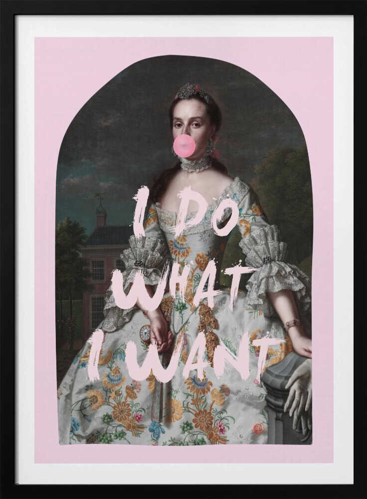 PINK I DO WHAT I WANT MAXIMALIST ART | Poster