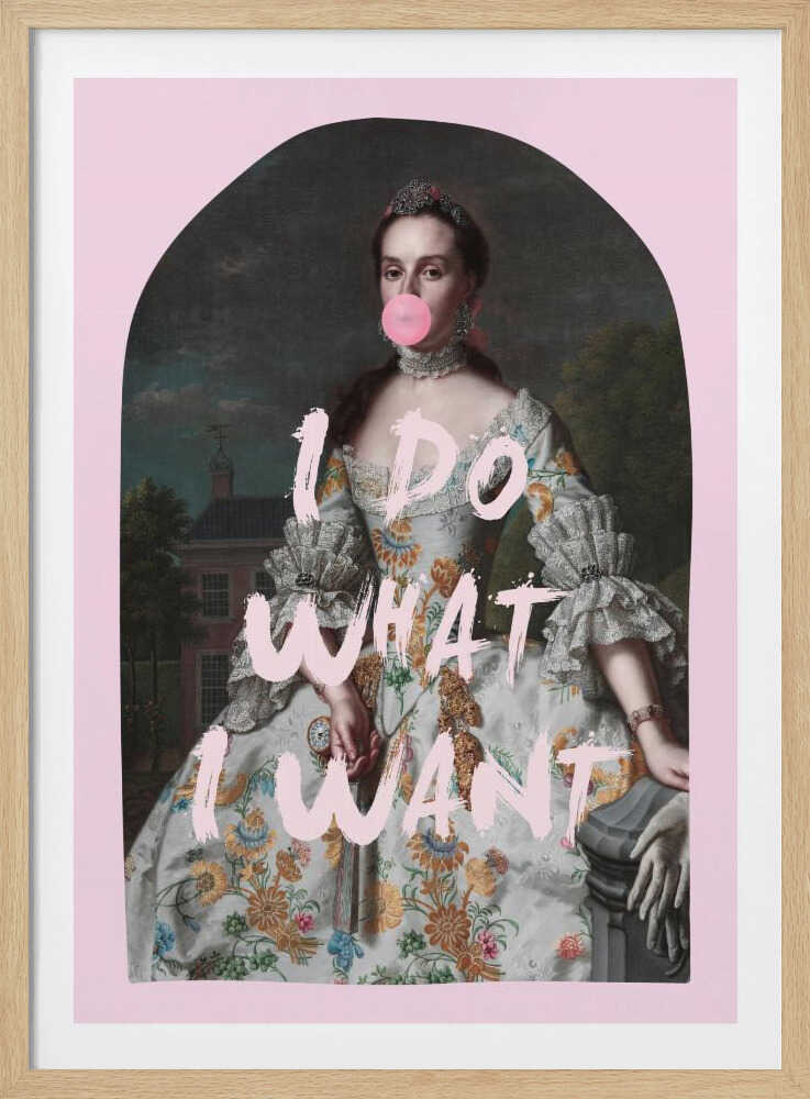 PINK I DO WHAT I WANT MAXIMALIST ART | Poster