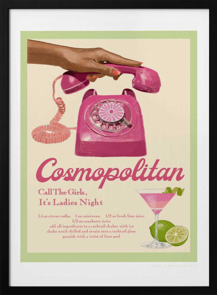 Jlr Cocktails Cosmopolitan | Affiche