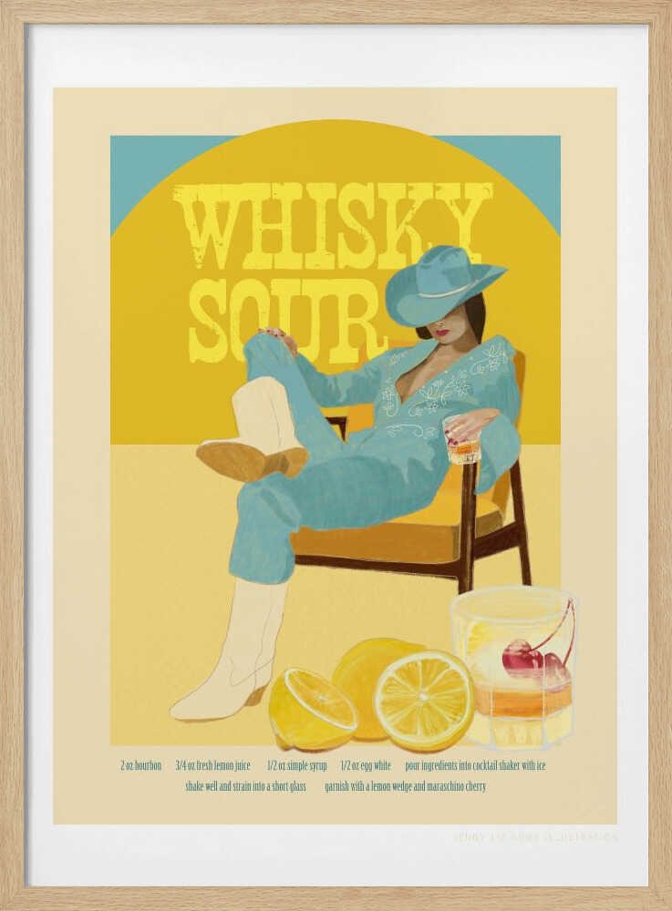 Jlr Cocktails Whiskysour | Affiche