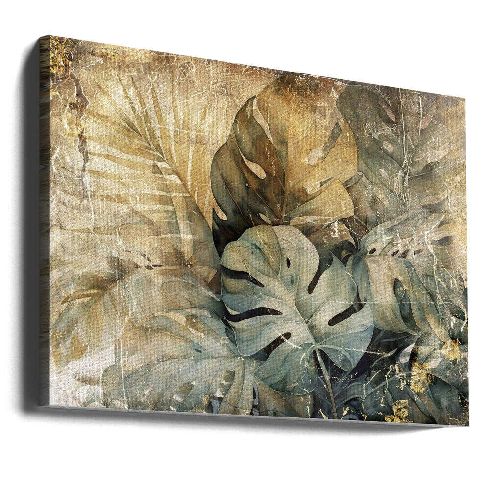 Illustration murale « Feuilles de jungle » n° 31 | Toile