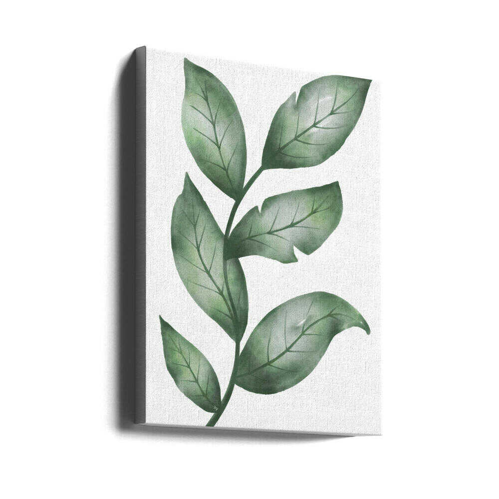 Realistische grüne Blattpflanze | Leinwand
