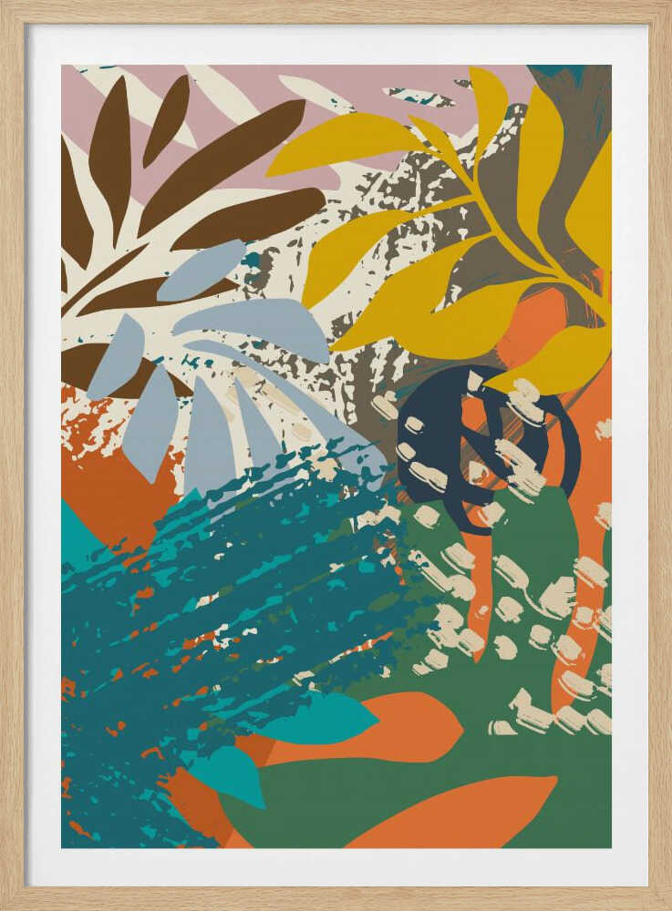 Abstract Leaves Close Up 1 | Poster