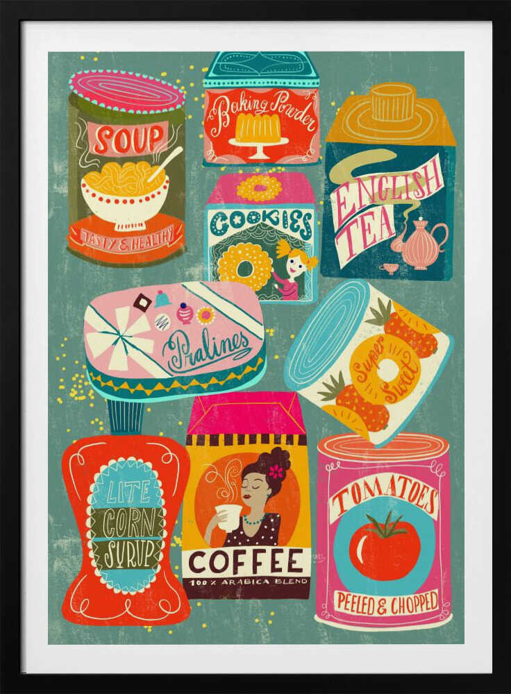 Colorful Pantry Turquoise | Poster