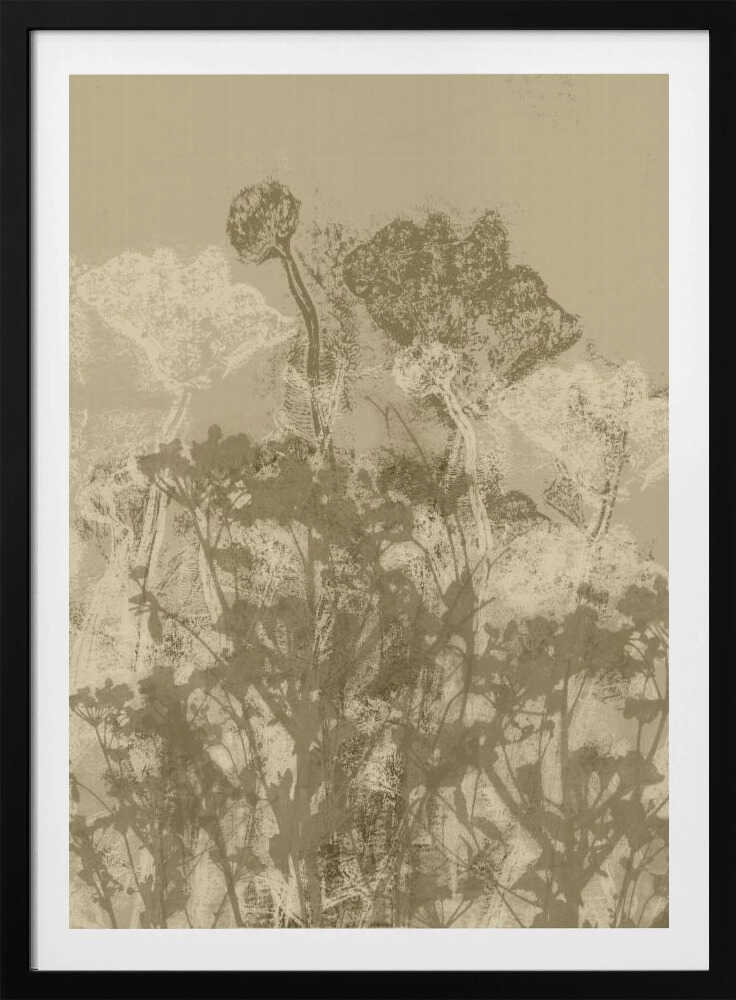Misty Meadow. Abstract Botanical Art No.5 | Poster