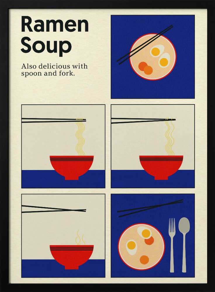 Affiche Soupe Ramen | Affiche