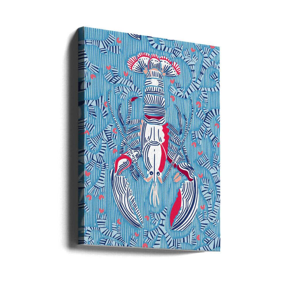 Crustacean Core bleu d'été | Toile