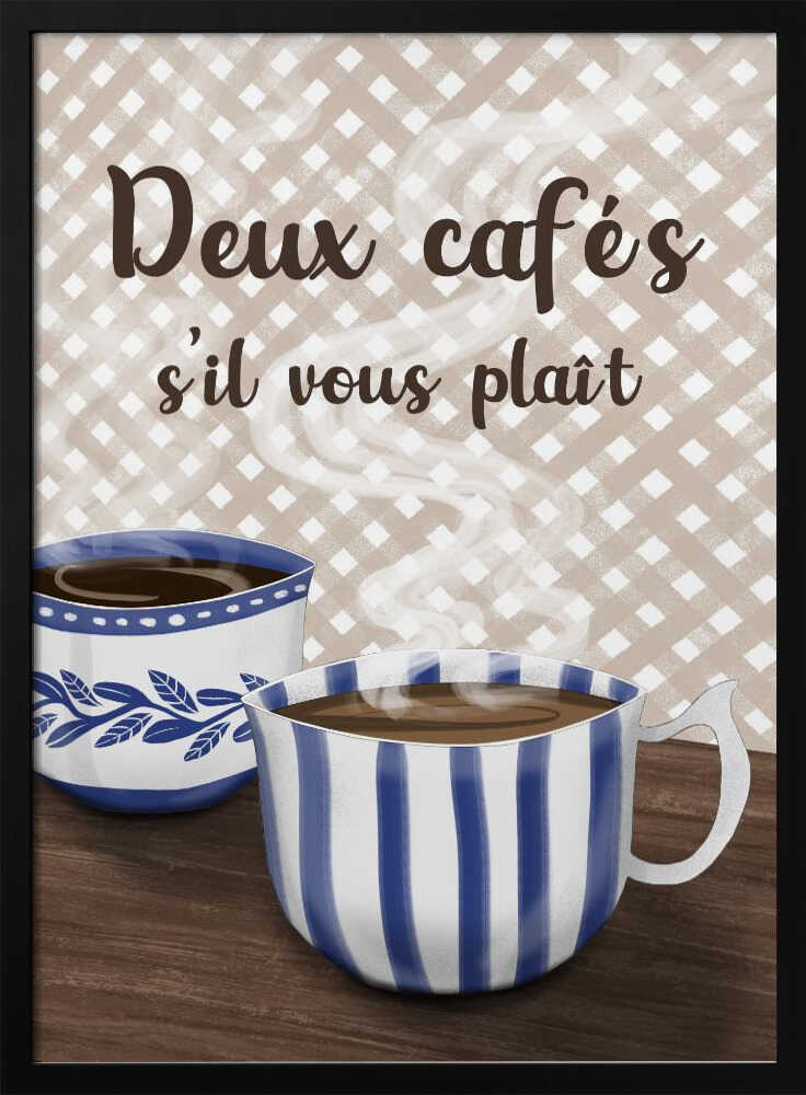 Zwei Kaffees bitte | Poster