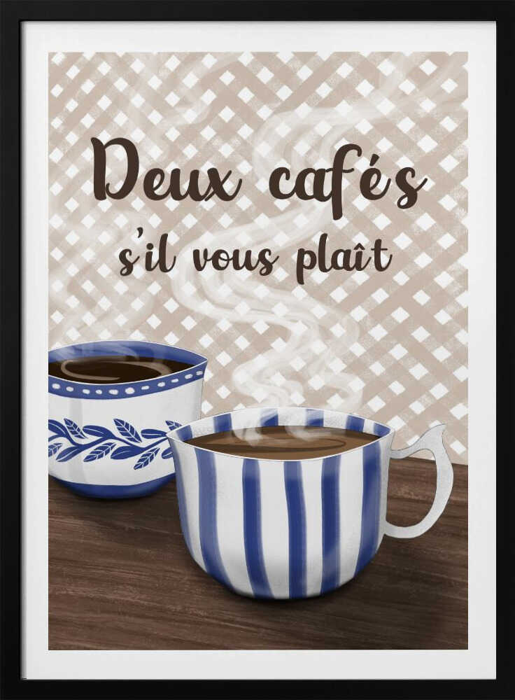 Zwei Kaffees bitte | Poster