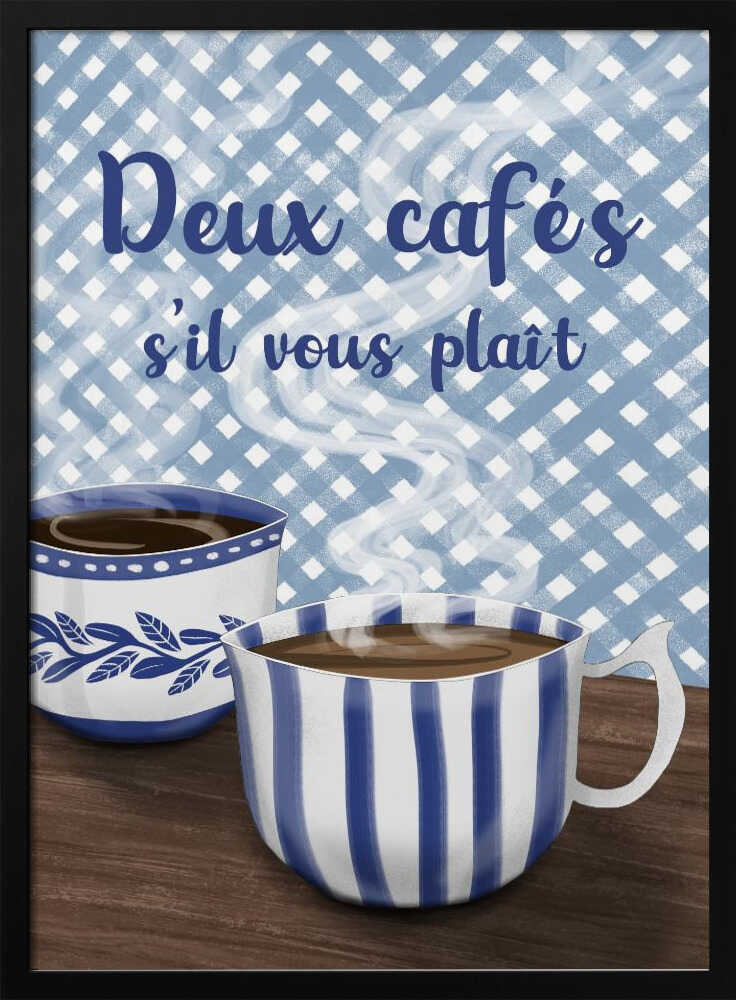 Zwei Kaffees bitte | Poster