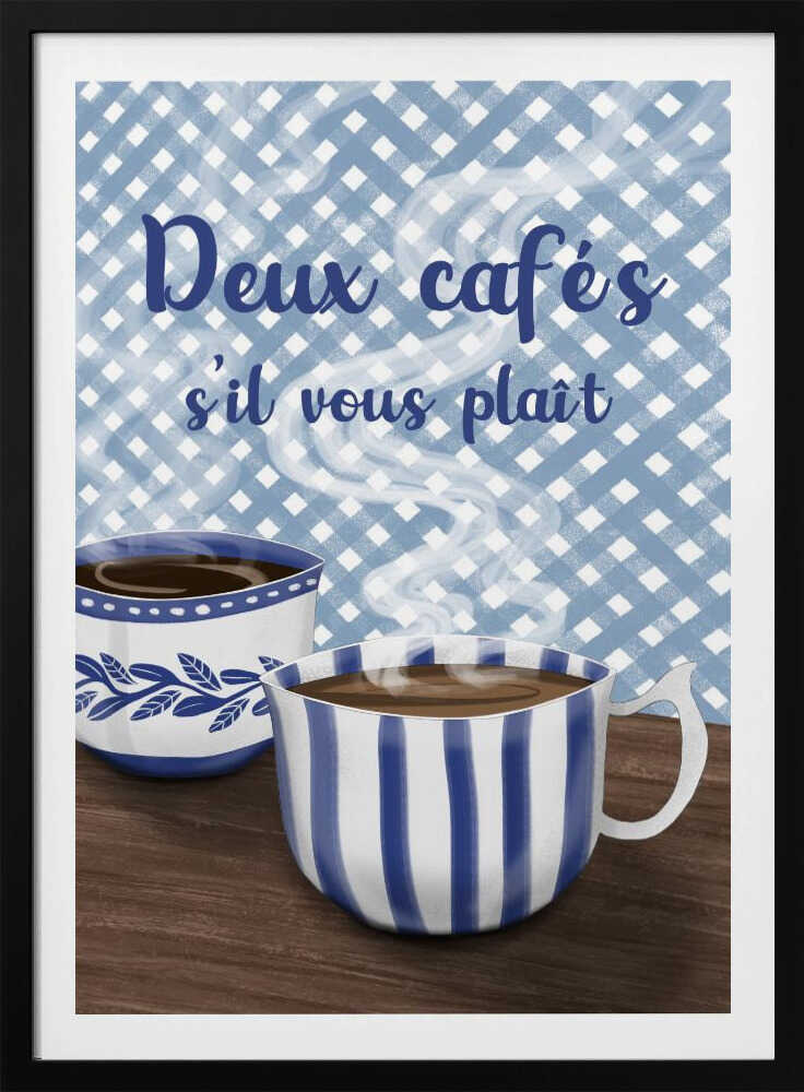 Zwei Kaffees bitte | Poster