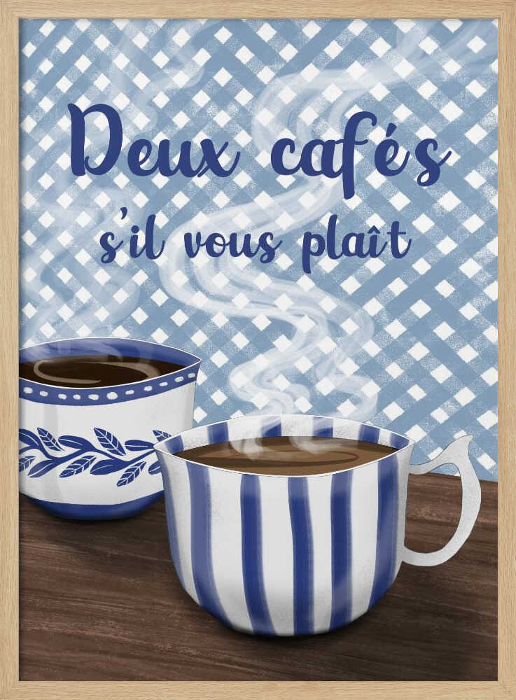 Zwei Kaffees bitte | Poster