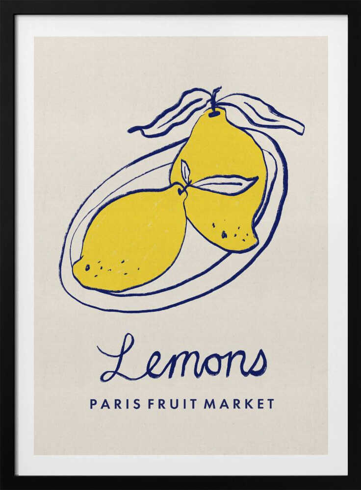 Art culinaire - Citrons du marché aux fruits de Paris | Affiche