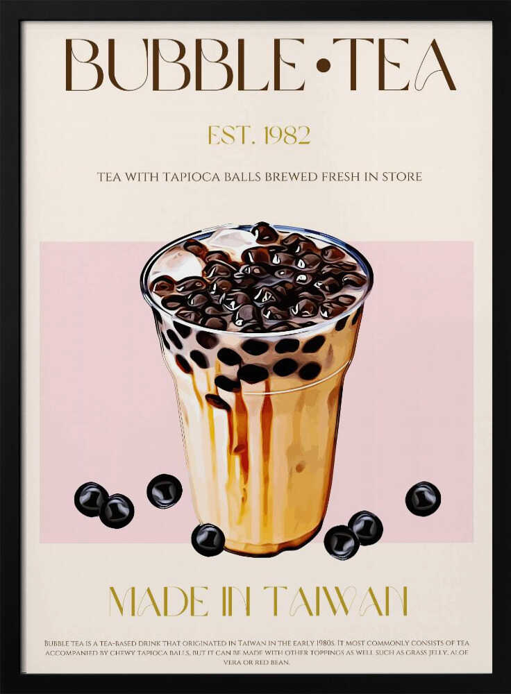 Bubble Tea taïwanais | Affiche