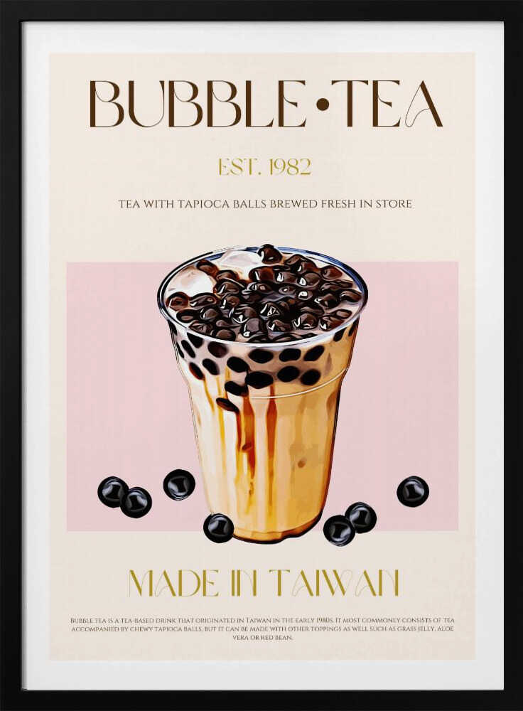 Bubble Tea taïwanais | Affiche