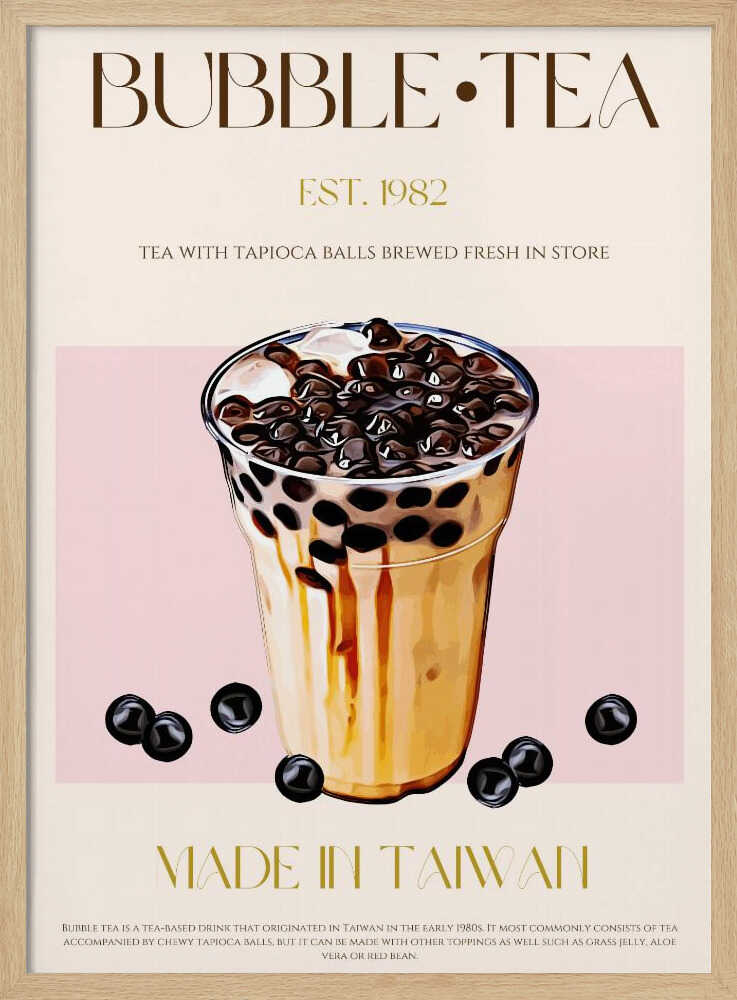 Bubble Tea taïwanais | Affiche