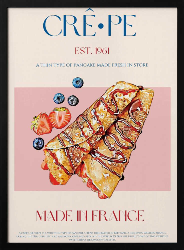 Délices de crêpe française | Affiche