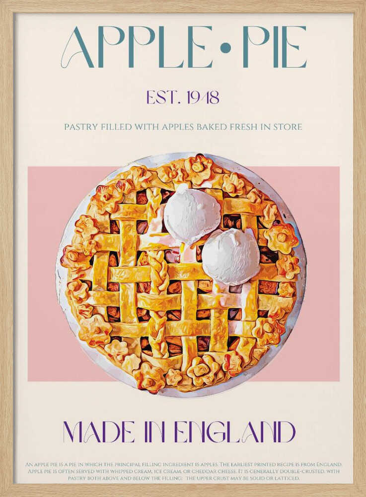 Apfelkuchen | Poster