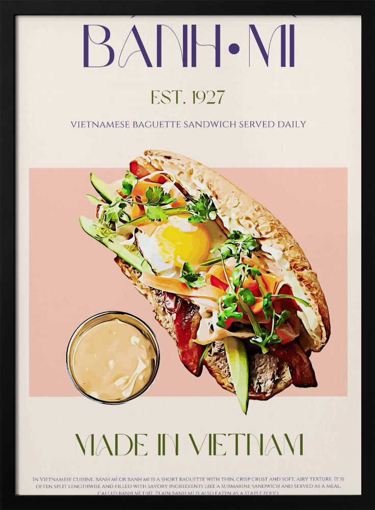 Vietnamesisches Baguette | Poster