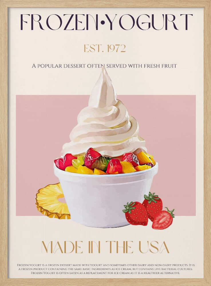 Wirbel aus gefrorenem Joghurt | Poster