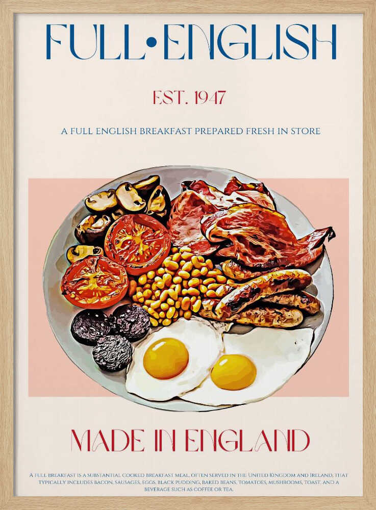 Traditional Full English Breakfast | Poster