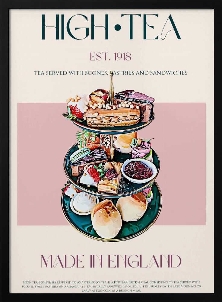 Eleganter High Tea | Poster