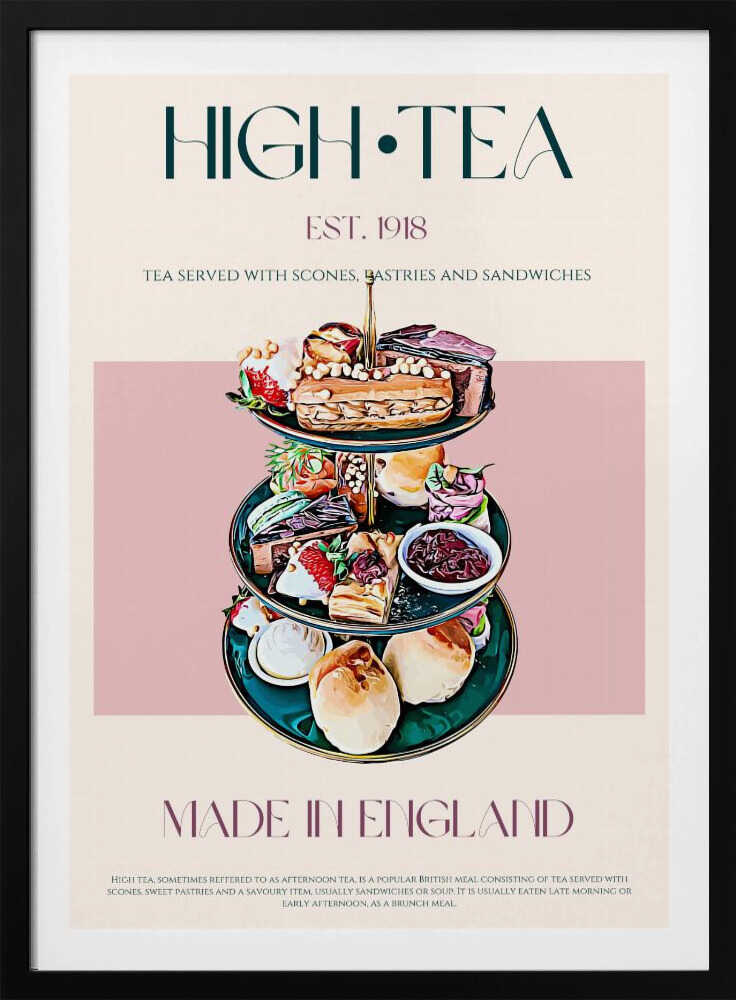 Eleganter High Tea | Poster
