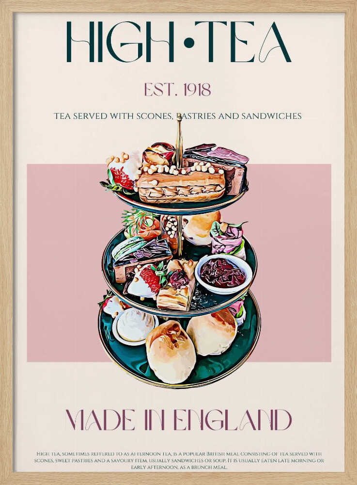 Eleganter High Tea | Poster
