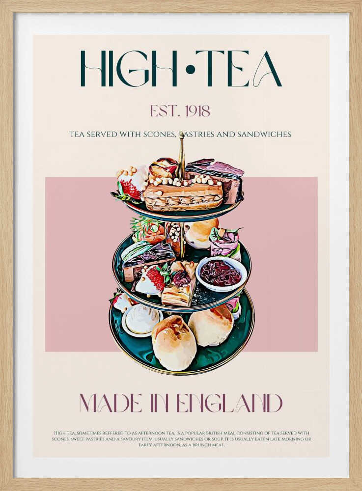 Eleganter High Tea | Poster