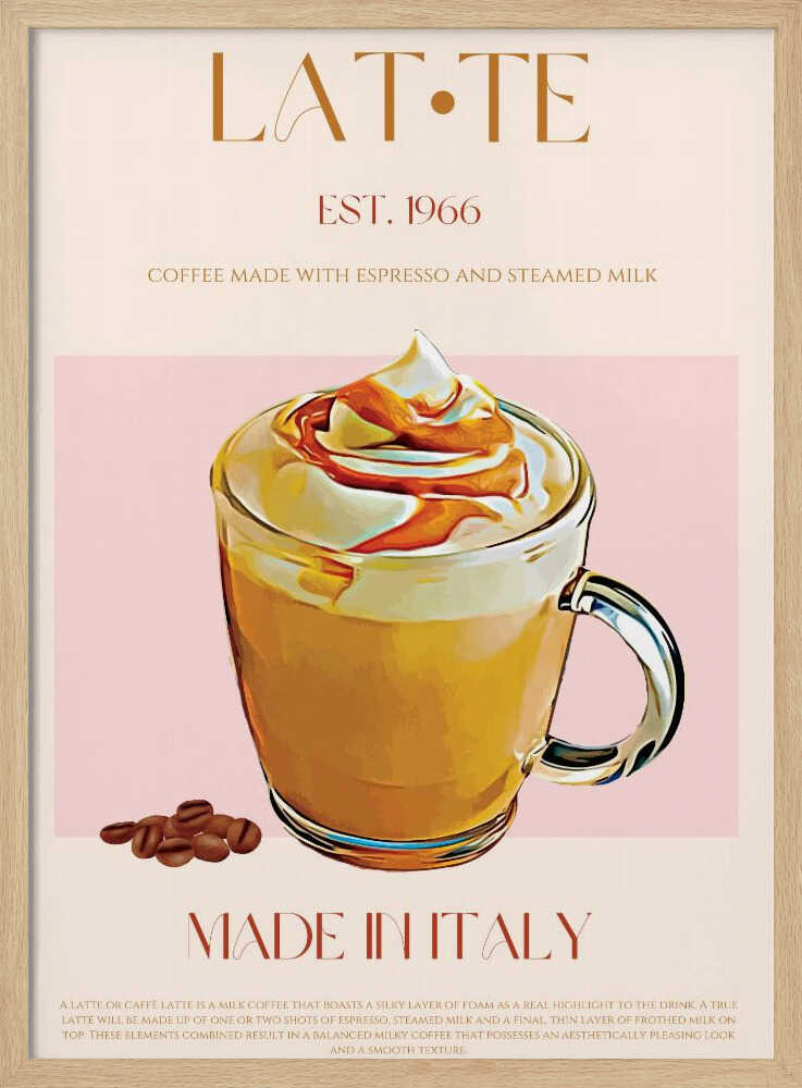 Creamy Latte Delight | Poster