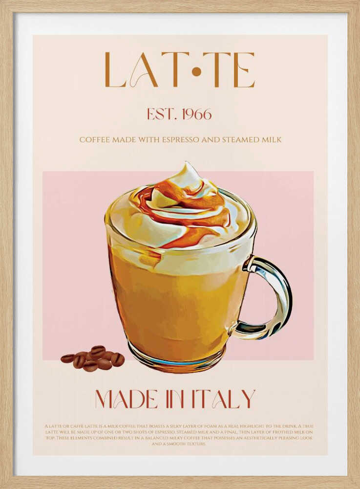 Creamy Latte Delight | Poster