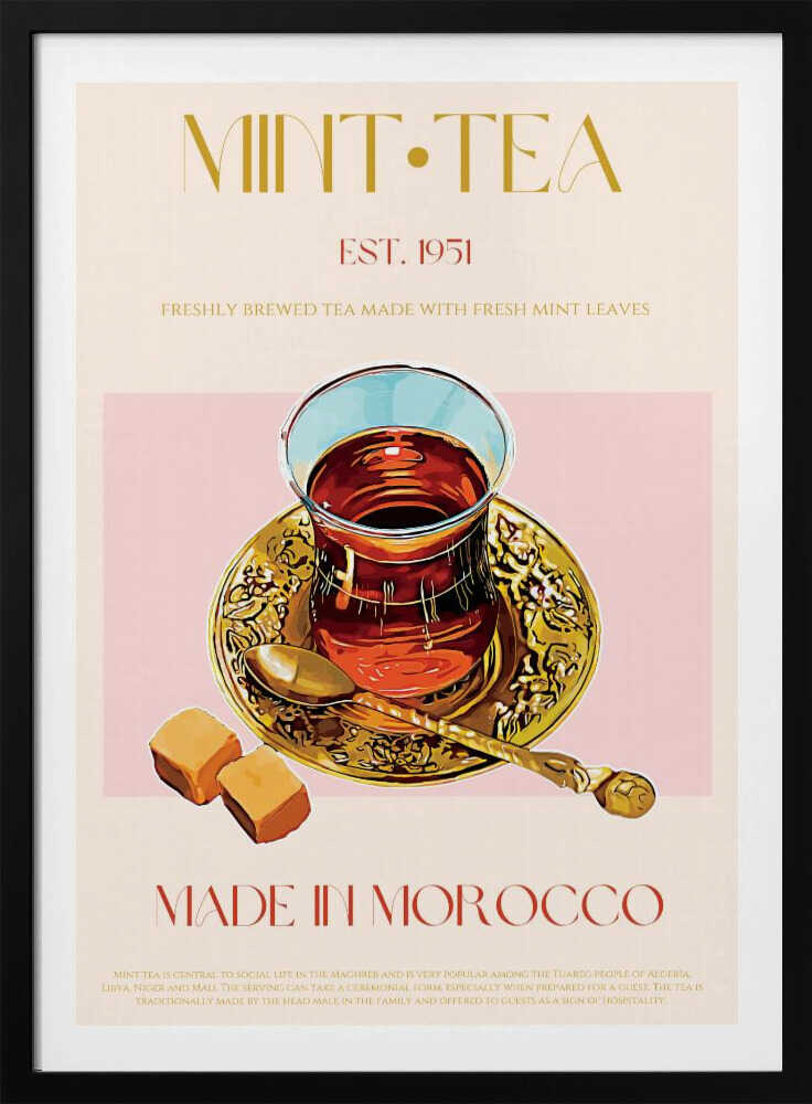 Thé à la menthe marocain | Affiche