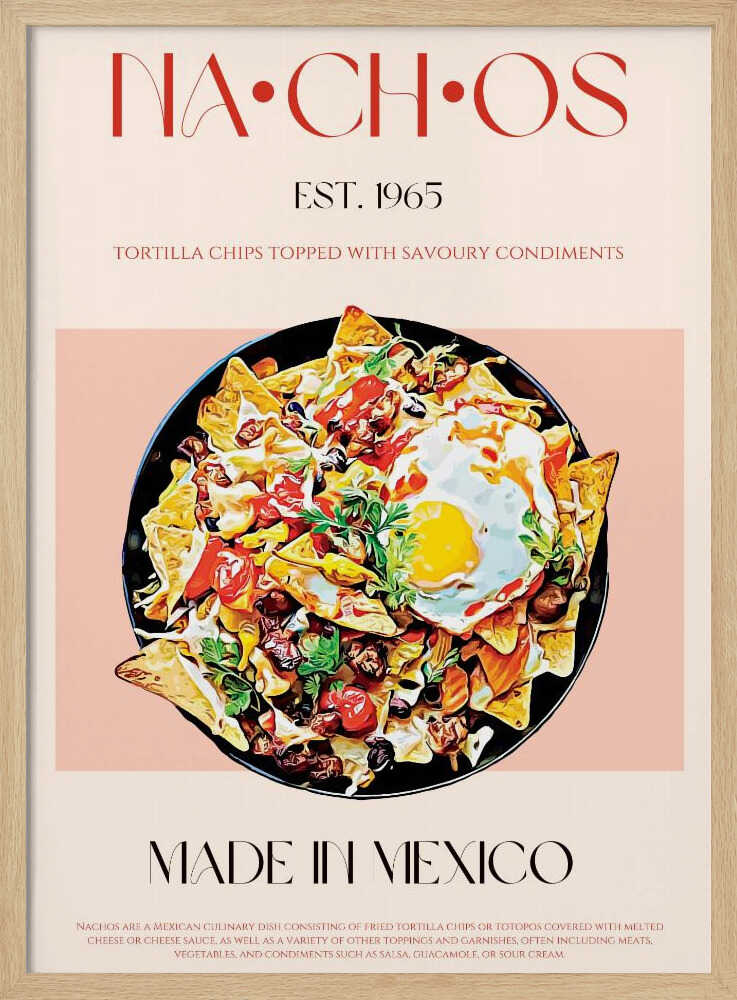 Colorful Mexican Nachos | Poster