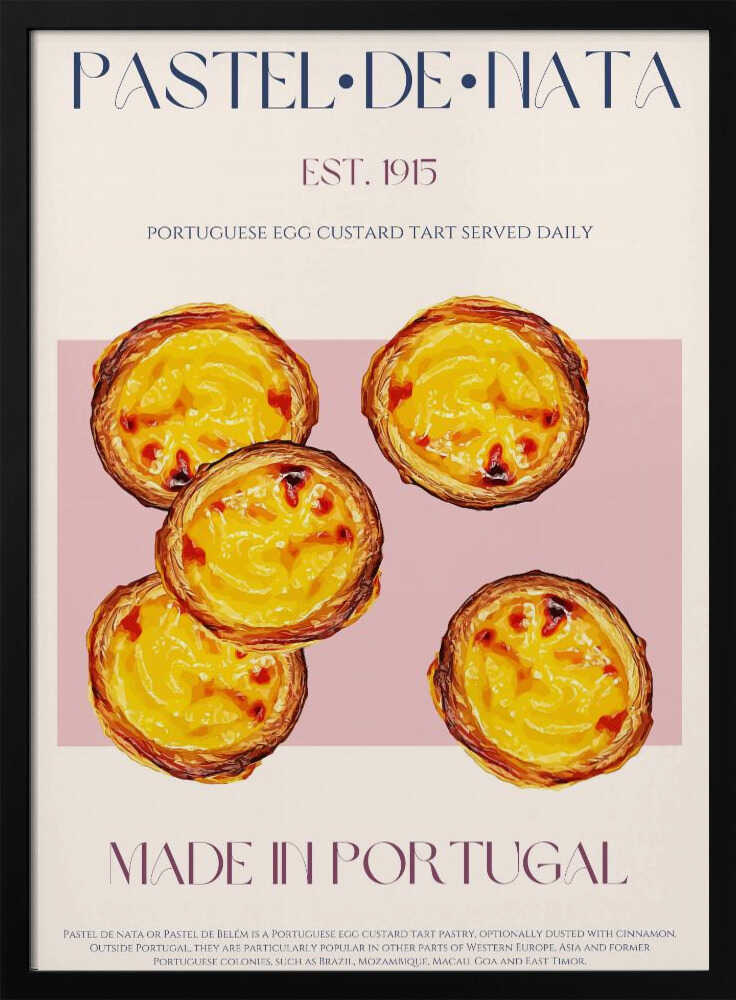 Traditional Portuguese Egg Custard Tart | Poster