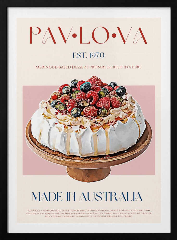 Beeren-Pavlova-Genuss | Poster