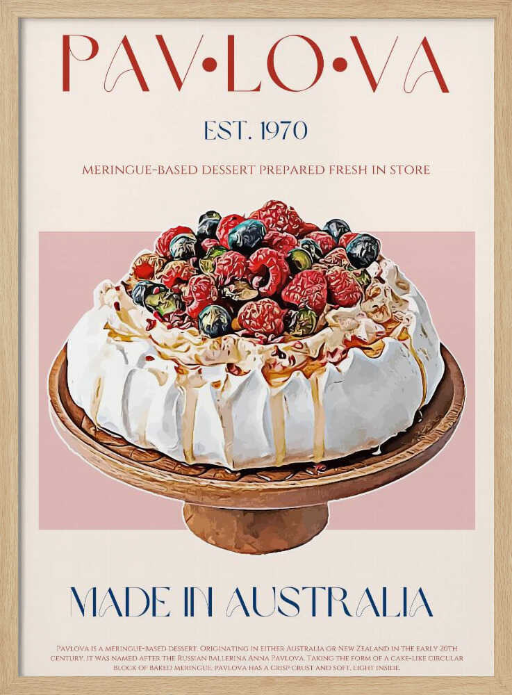 Beeren-Pavlova-Genuss | Poster