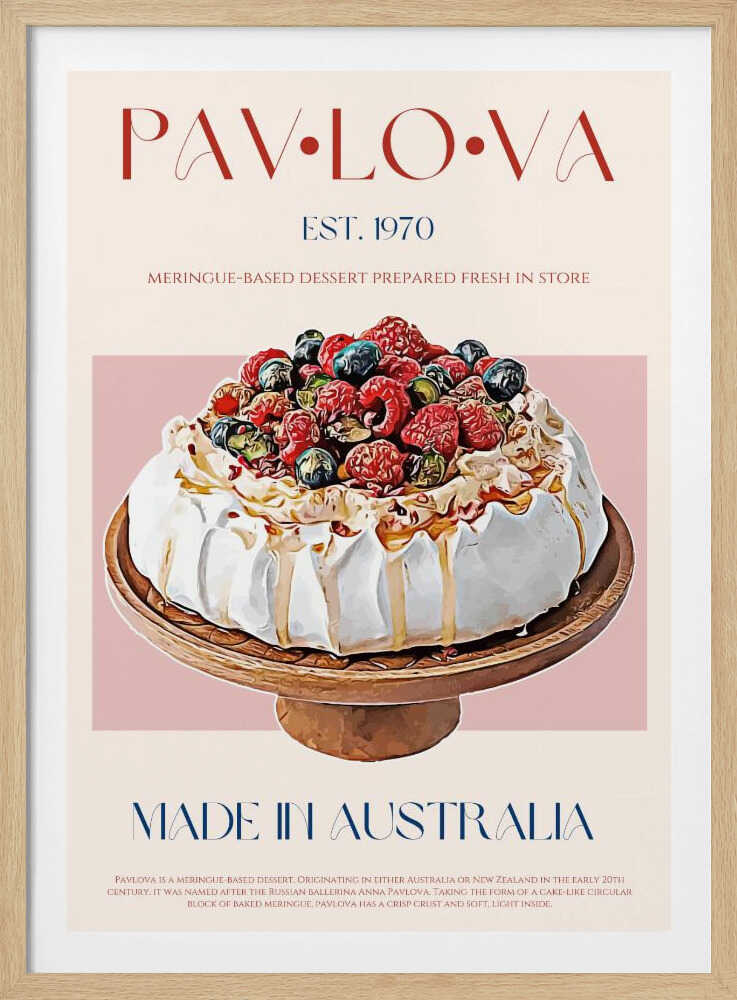 Beeren-Pavlova-Genuss | Poster