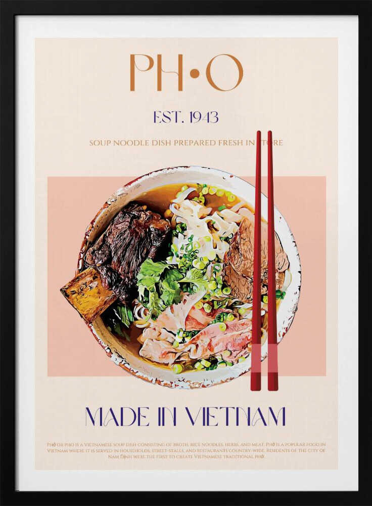Délice de nouilles vietnamiennes | Affiche