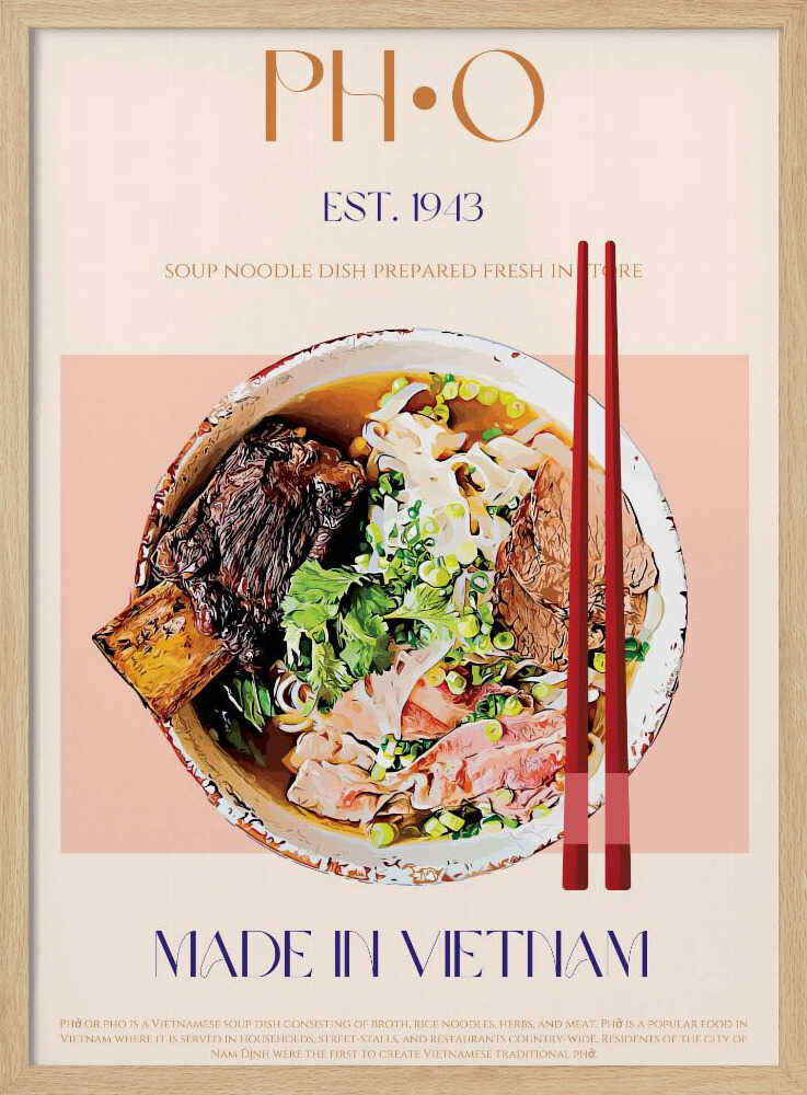 Délice de nouilles vietnamiennes | Affiche